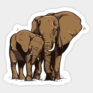 Elephants Sticker